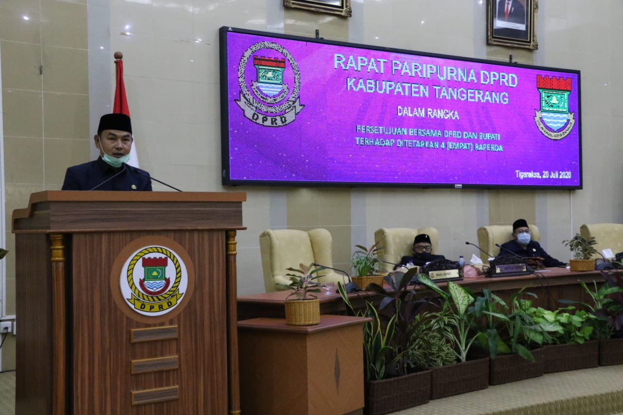 DPRD Kabupaten Tangerang Tetapkan 4 Raperda Menjadi Perda